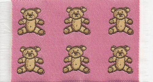 Kleiner Teppich mit Bärchen, rosa