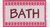 Badematte rosa "BATH"