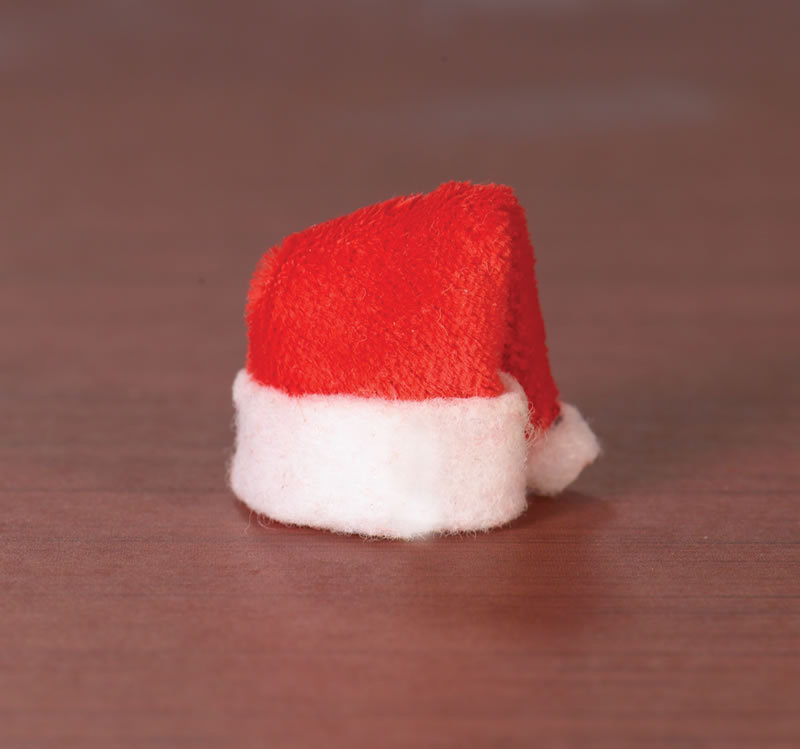 12 Stück Miniatur Weihnachtsmann Mütze für 1/12 Puppenhaus Miniatur 